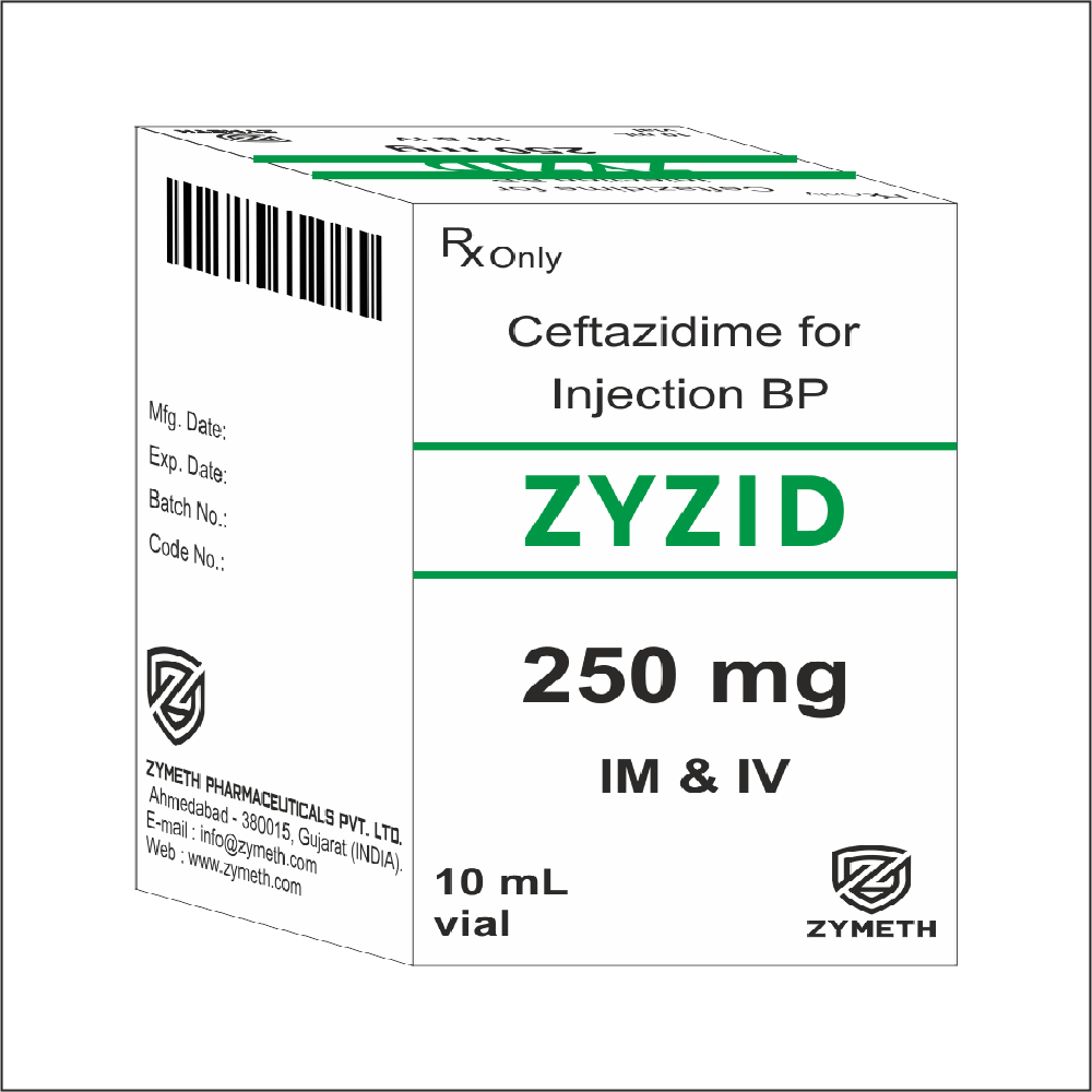 250 mg Ceftazidime Injection
