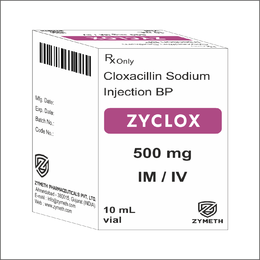 500 mg Cloxacillin Sodium Injection