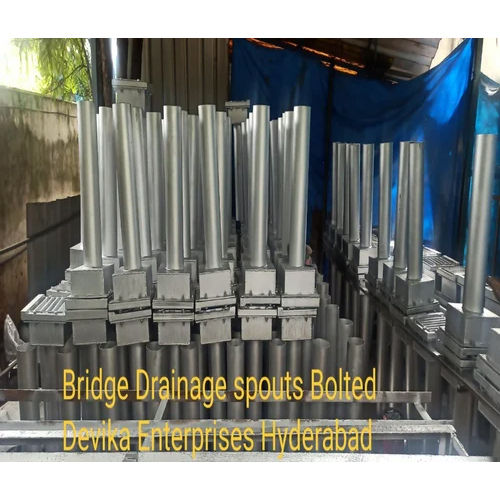 Drainage Spout For Bridge Use And Fly Over , Building , Underpass - Color: Siliver