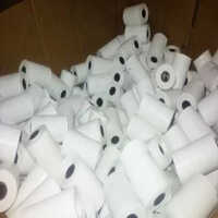 Bus Ticket Thermal Paper Rolls - White Paper, Plain Print | Industrial Usage, High Durability