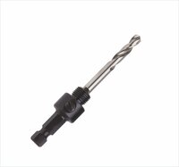 Ultra Sc2 Hole Saw Arbor - Hss Sc 12 Pilot Drill, 9.5 Mm Hex Driving Shaft | Black Finish, 14-30 Mm Diameter Compatibility, Industrial Use