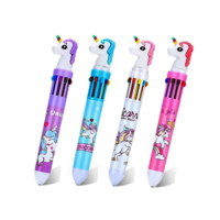 Unicorn 10 In 1 Pen - Material: Plastic