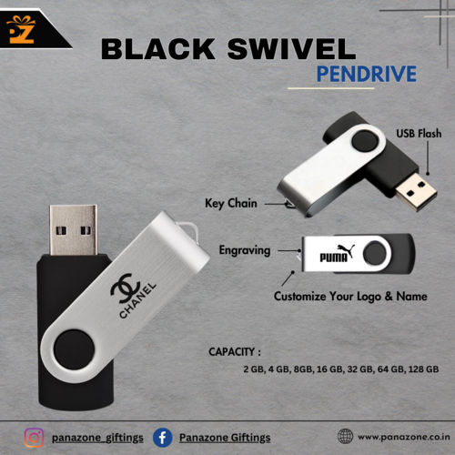Black Swivel Pendrive
