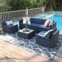 Garden Patio Sofa Set No Assembly Required