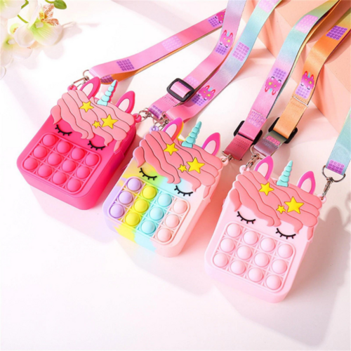 Cartoon popit sling bag