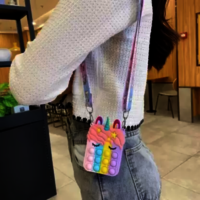 Cartoon popit sling bag