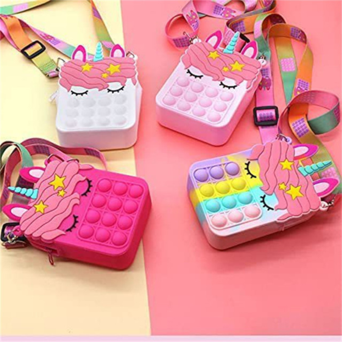 Cartoon popit sling bag