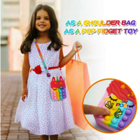 Cartoon popit sling bag