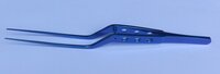 Titanium Bayonet Forceps - 16 Cm Overall Length, 0.75 Mm Tip , Waterproof And Reusable Basic Surgical Instrument