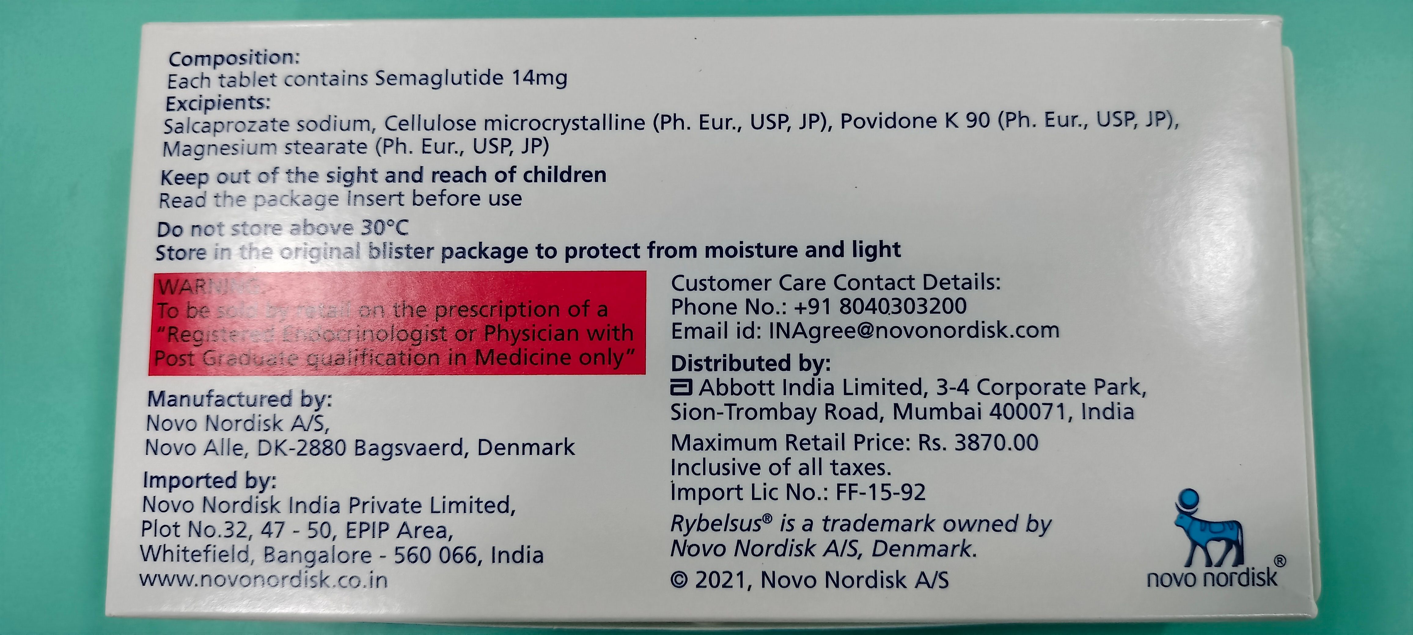 Rybelsus 14mg Tablet