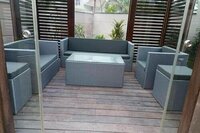 Outdoor Wicker Sofa Set Application: Garden