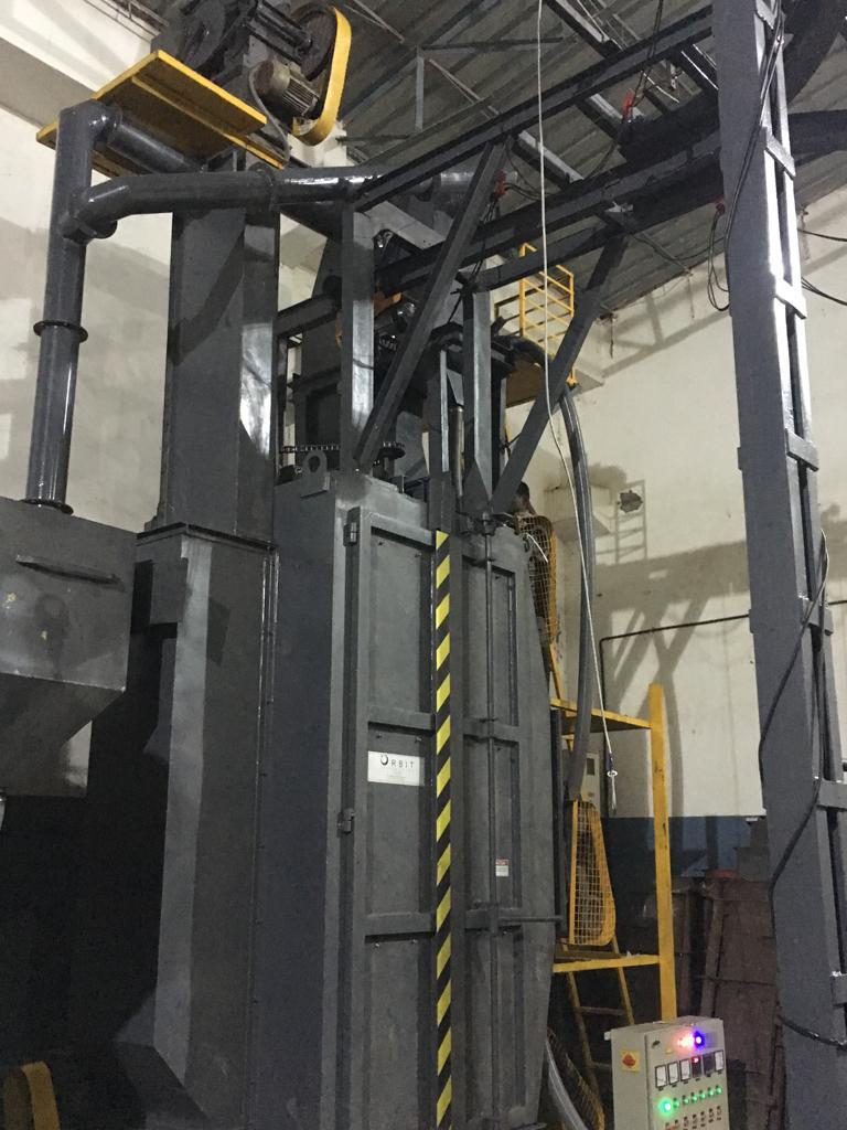 Y type shot blasting machine