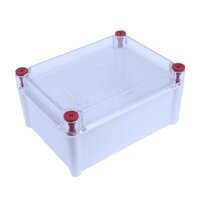 Pc Abs Transparent Enclosure - 140 X 190 X 100 Mm | Ip65, Ip67 Waterproof, Heavy Duty 3mm Thickness, Great Aesthetics, Junction Box, Terminal Box, Ideal For Solar Acdb & Dcdb, Home, Office, Diy Applications
