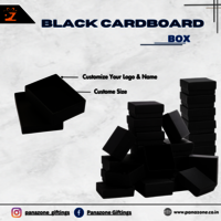 Black Cardboard Box For Gifting - Material: High-quality