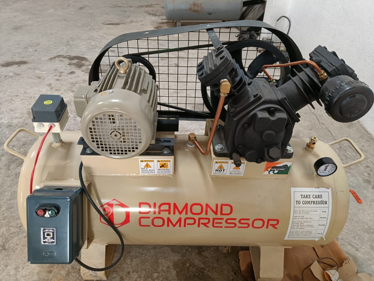 Two Stage Lubricated Air Compressor