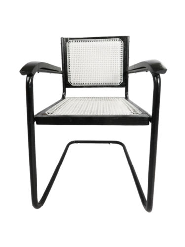 Adhunika Canning Chair With Arm (Black + White)