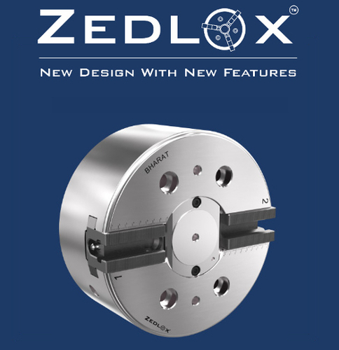 2 Jaw CNC Power Chuck With Closed Centre