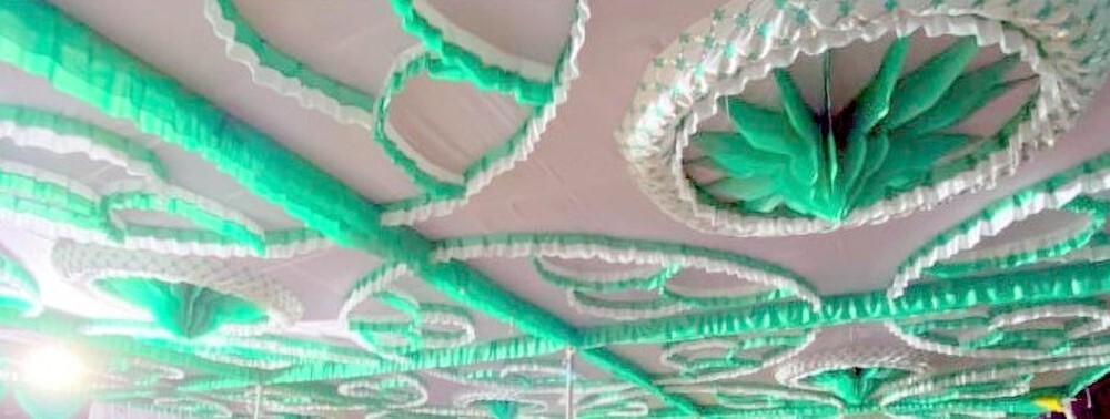 Ceiling hanging decor for tent