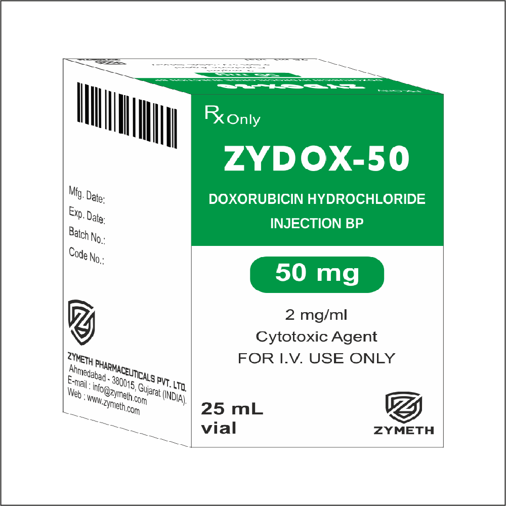 50 Mg Doxorubicin Injection - Storage: Dry Place