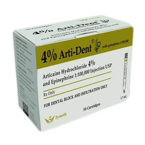 Articaine 4 With Adrenaline Injection Dental