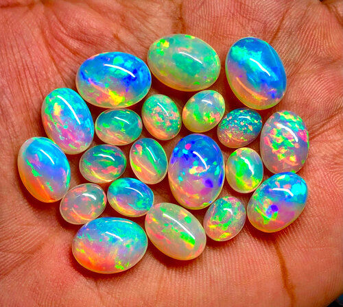 Ethiopian Opal Gemstone Cabochon Manufacturer Supplier Exporter Wholesaler