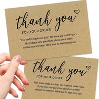 2 x 2 Inch Thank You Card