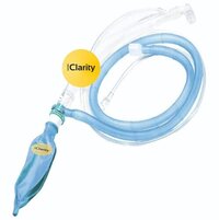 Jackson Rees Circuit - Plastic Material, Transparent & Blue Color | Lightweight & Portable, Low Resistance To Breathing, Delivers Heat & Humidity