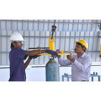 Metal & Pvc Industrial Gas Cylinder Testing Station