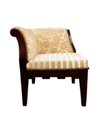 Adhunika Wooden Living Room Sofa Chair With Fabric Seat And Back - Application: Holiday Resort