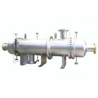 Tube Shell Heat Exchanger - New, Various Sizes Available | Sleek Silver Color, Ideal for Hydraulic and Industrial Processes