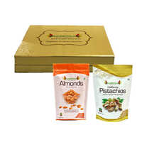 500 Gm Almonds And Pistachio Dry Fruit Gift Box - Color: As Per Image