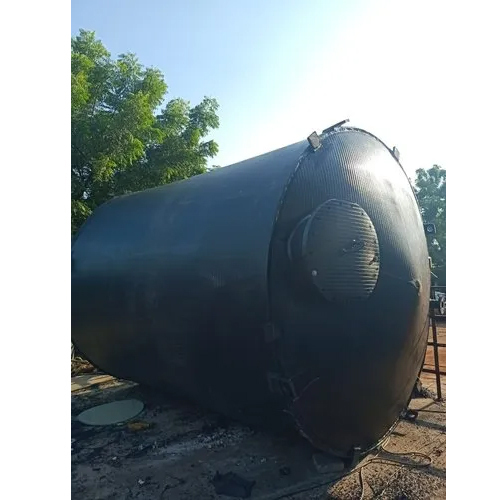 Acid Storage Tanks - Mild Steel, Available in Various Sizes, Matte Black Finish | Round Shape for Industrial Use