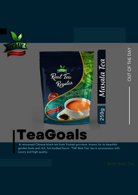Thf Real Tea Masala 250g - Fresh Herbal Blend, Black Color, Solid Extract | No Added Sugar, Rich In Antioxidants, Aromatic Flavor