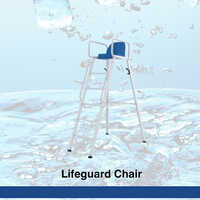 Lifeguard Chair - Stainless Steel, 5 Ft. Height, White Color, Traditional Chair Shape | Ideal For Pool And Industrial Applications