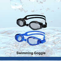 Swimming Goggle - High-quality Plastic, Different Sizes, Black And Blue | Classic Goggle Shape For Pool Use, Clear Vision And Comfort