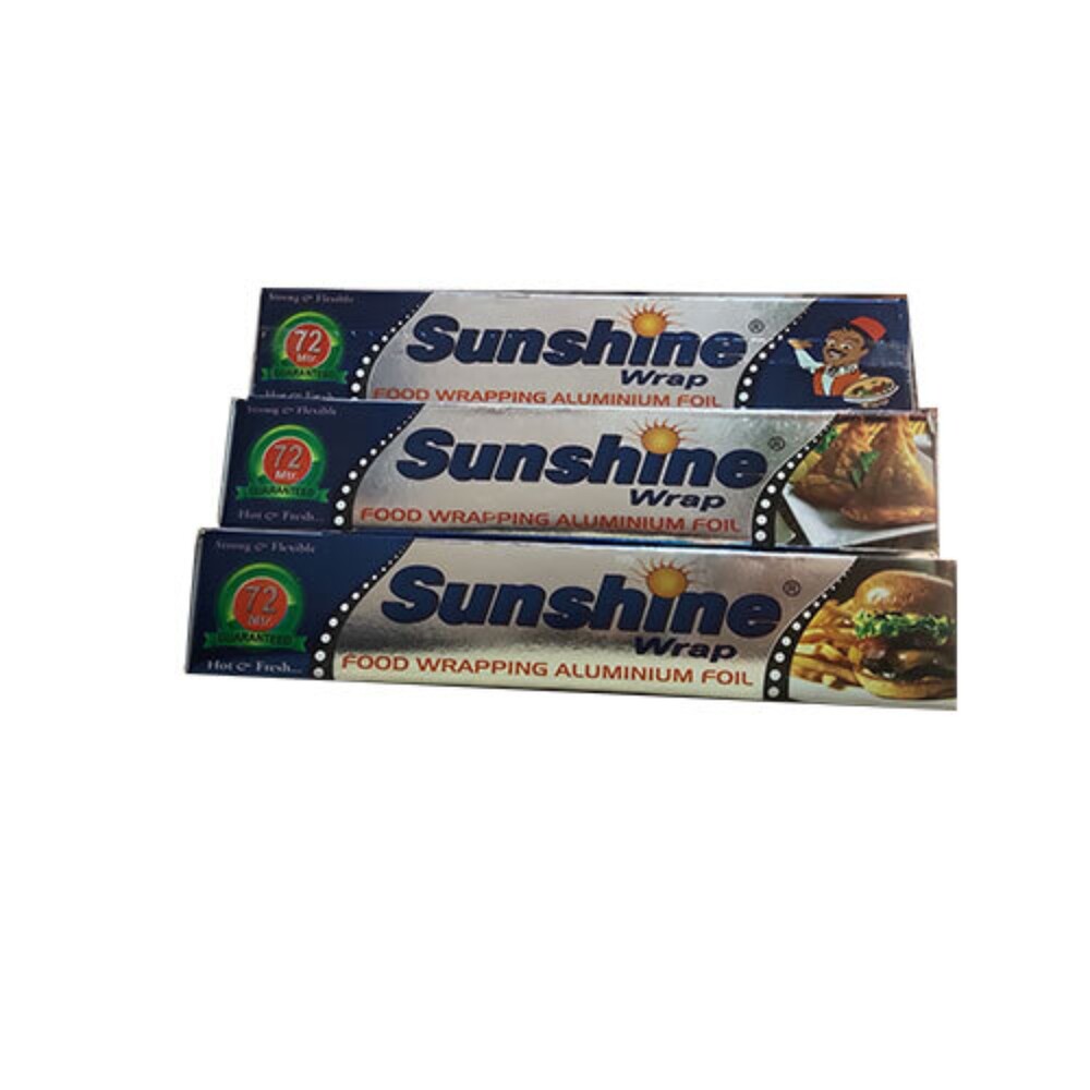 Sunshine Wrap Aluminum Foil Net 72 Mtrs - Color: Silver