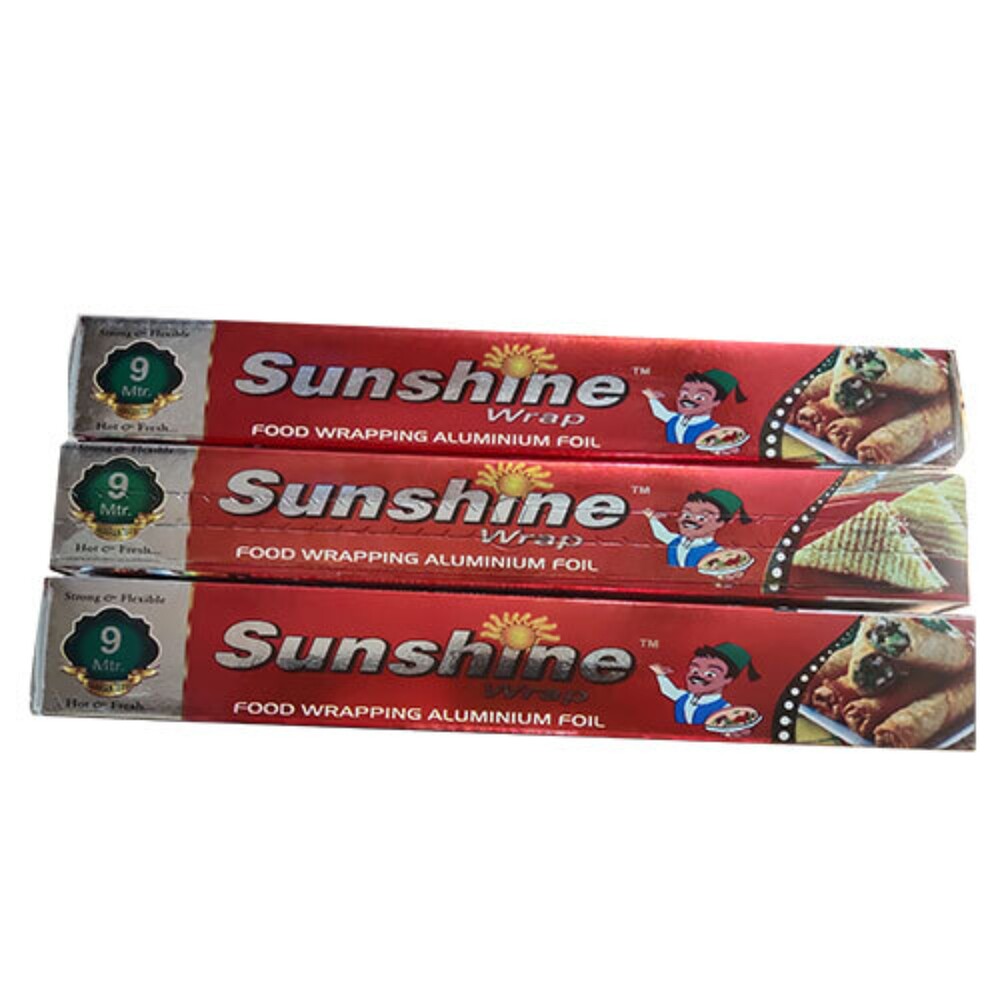 Sunshine Wrap Aluminum Foil 9 Mtrs - Color: Silver