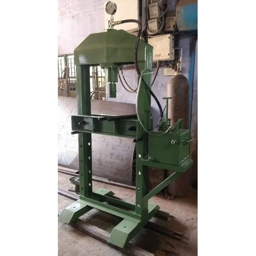 Green Paint Coated Hand Operated H Frame Hydraulic Press