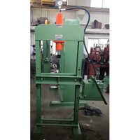 Manual Hydraulic Press Machine - Mild Steel Material, 25 Ton Nominal Force | Green Paint Coated, 220-440 Volt Power Source, Manual Operation