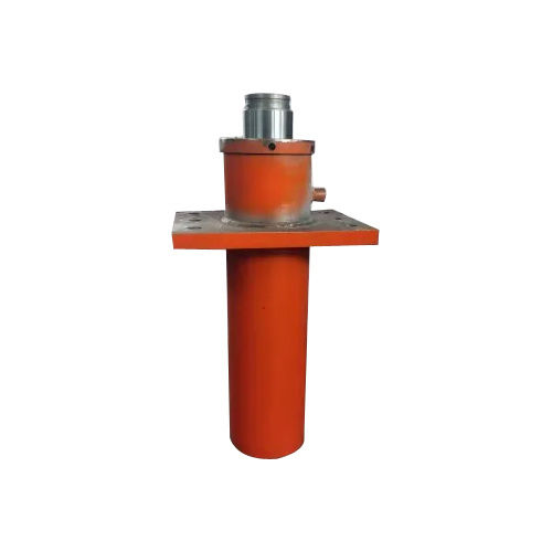 Orange Paint Coated Double Acting Hydraulic Cylinder