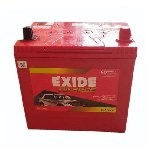 Exide Mileage Ml55D23L Car Battery Battery Capacity: 51 A   80Ah Ampere-Hour  (Ah)