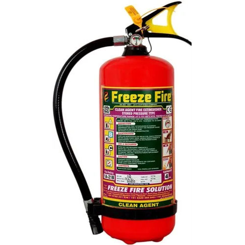 Red Clean Agent Type Fire Extinguishers