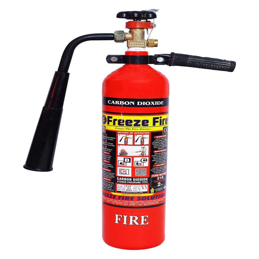 2 Kg Co2 Fire Extinguisher - Color: Red