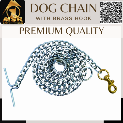 Dog Chain & Brass Hook