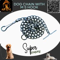 Plain Twisted Iron Dog Chain With Ms Hook - Color: Ss