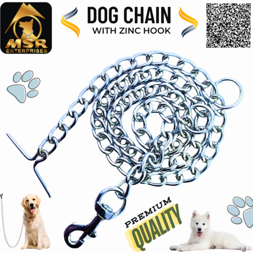 Plain Twisted Iron Dog Chain With Zinc Hook