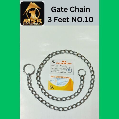 Silver 3 Feet Plain Twisted Gate Chain