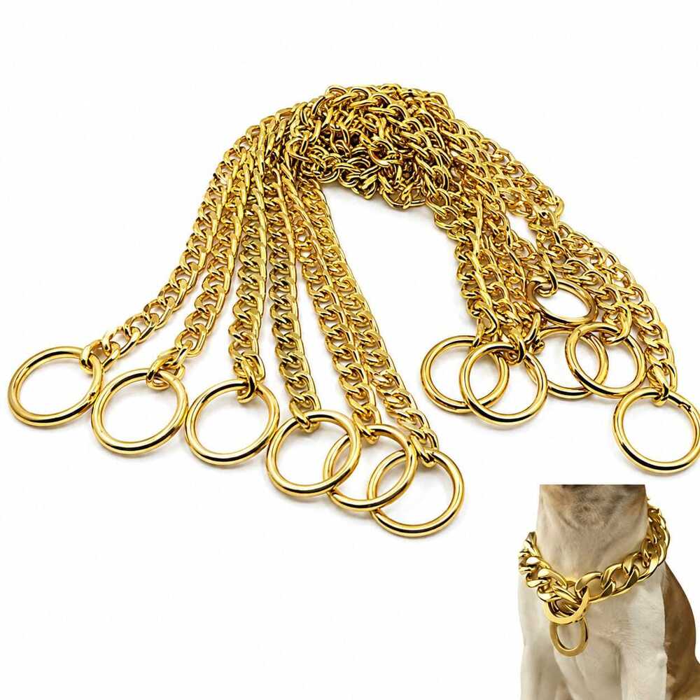 Dog Choke Chain With Brass Bhorkalili