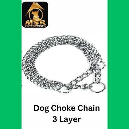 24 Inch 3 Layer Plain Twisted Choke Collar Chain