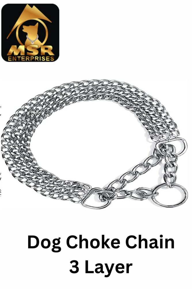 Dog Chain Choke Collar Plain Twisted
